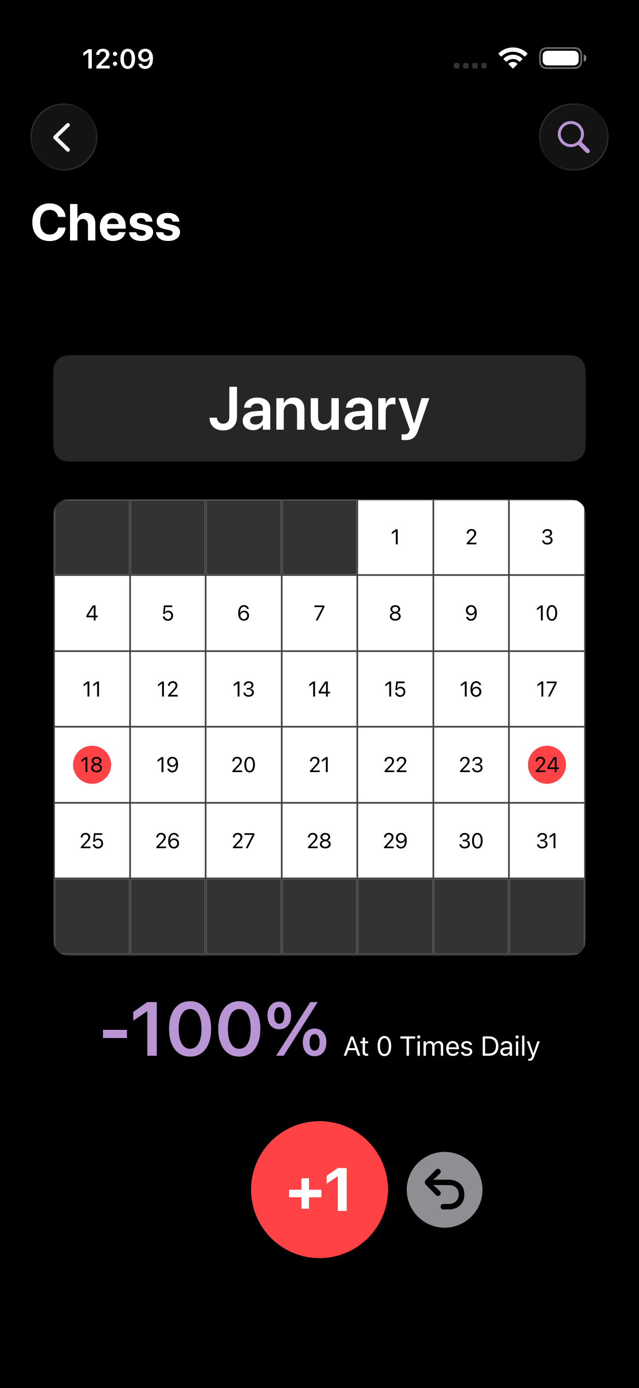 Calendar view